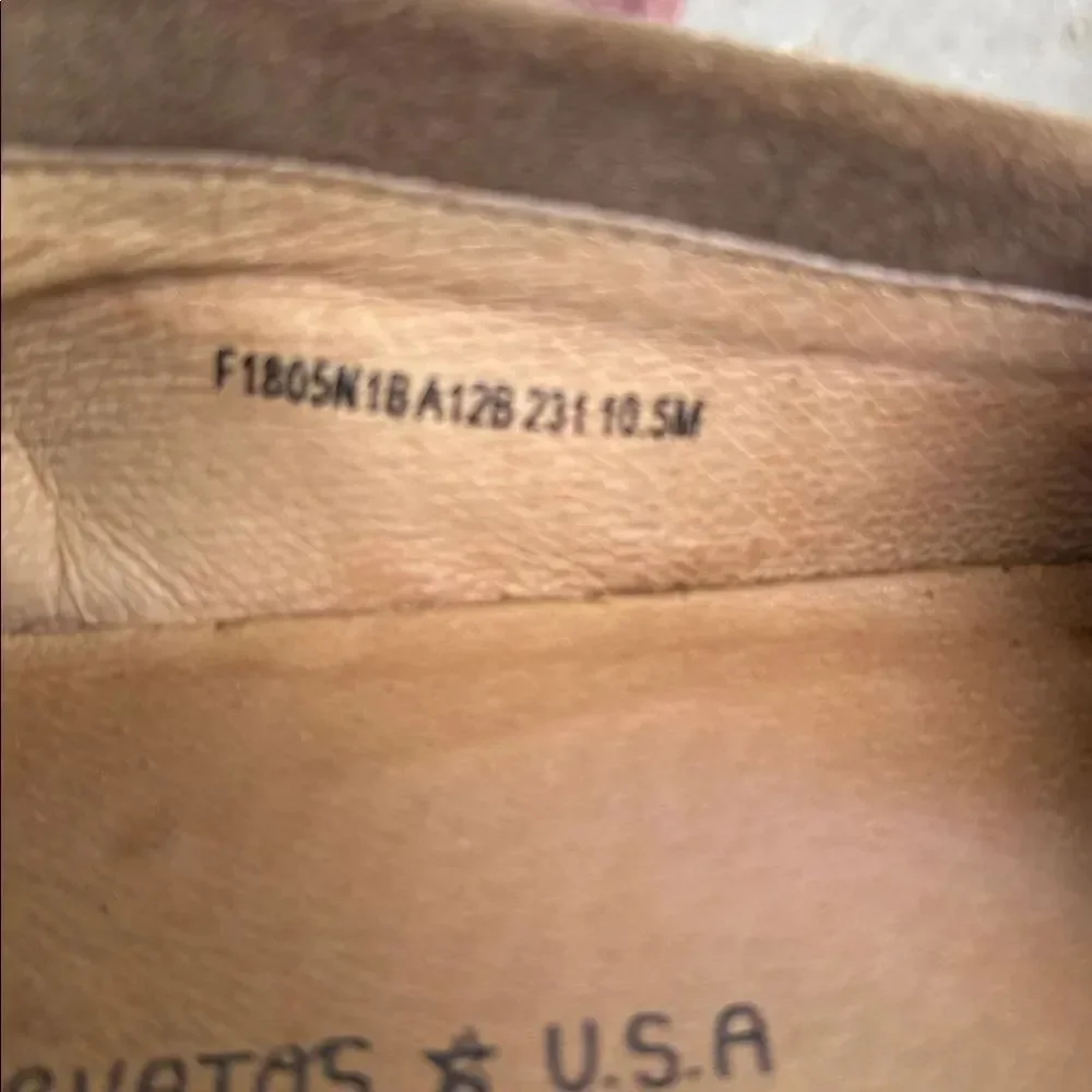 John Varvatos sandstone suede slip ons